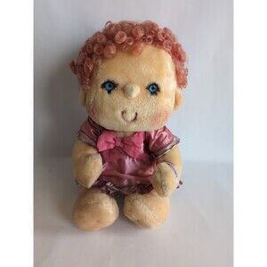 Vtg Hugga Bunch Doll Huggins w/ Pink Outfit 1985 Kenner 16" Plush 80's Hallmark
